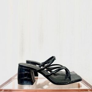 ANTONIO MELANI Black Strappy Sandal